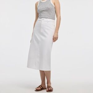 Reitmans White Jean Skirt